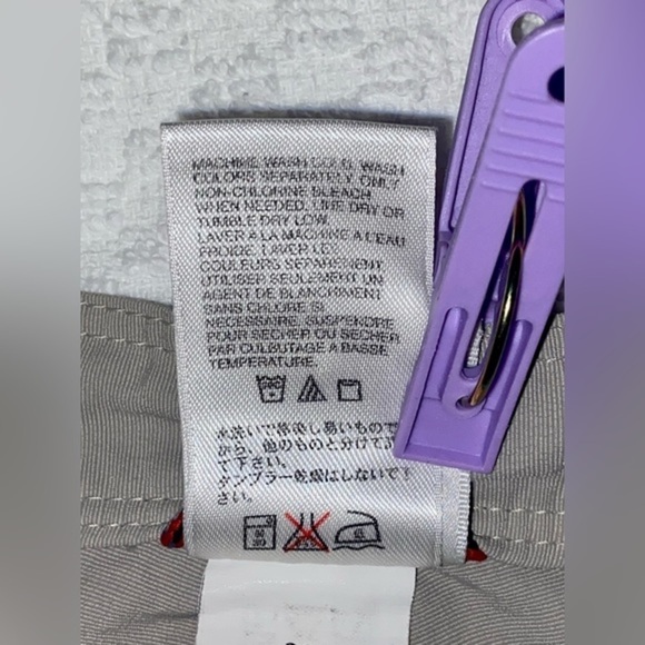 Women The North Face weatherproof sand beige hiking outdoor nylon pants size 10 - Picture 7 of 12